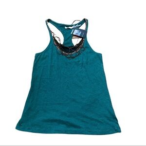 Kimchi Blue Urban Outfitters Chain Embellished Tank Top XS Green NWT